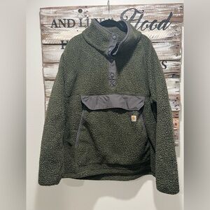 Carhartt Green Sherpa Pullover